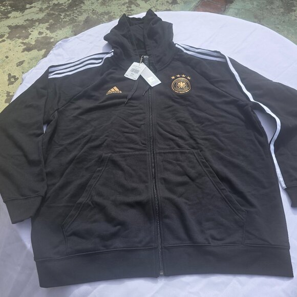 Adidas Deutscher German National Soccer Team Full Zip Hoodie-2XL - Picture 1 of 1